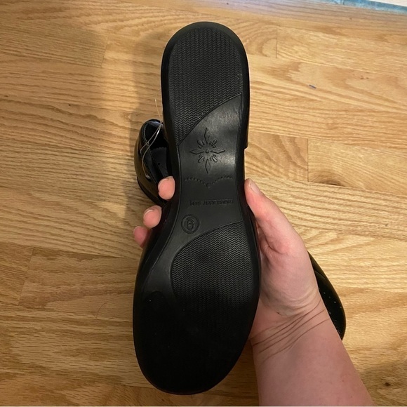 Vintage Lower East Side Black Shank Flats Sz 9 Cut Out Scalloped Edge - Picture 5 of 7